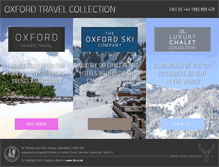 Tablet Screenshot of oxfordtravelcollection.com